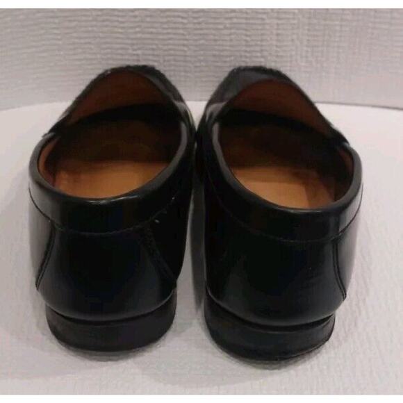 Johnston & Murphy Hayes Sz 9 M Penny Loafer Men’s Shoes Sheepskin Black 15-1091 main image 4